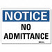 Notice Sign 10inx14in Reflctv Sheeting