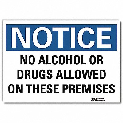 Notice Sign 7inx10in Reflective Sheeting