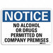 Notice Sign 7 in x 10 in Aluminum