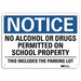 Notice Sign 10 in x 14 in Aluminum