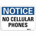 Notice Sign 10 in x 14 in Plastic