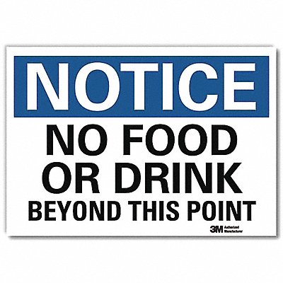 Notice Sign 7inx10in Reflective Sheeting