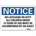 Notice Sign 10 in x 14 in Rflct Sheeting