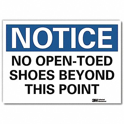 Notice Sign 5inx7in Reflective Sheeting