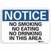 Notice Sign 7 in x 10 in Aluminum