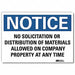 Notice Sign 7inx10in Reflective Sheeting