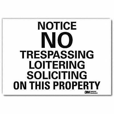 Notice Sign 5 in x 7 in Rflct Sheeting