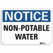 Notice Sign 7 in x 10 in Aluminum