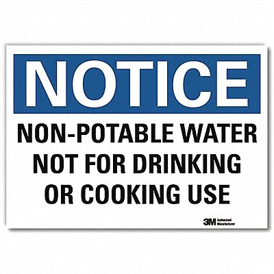 Notice Sign 7 in x 10 in Rflct Sheeting