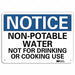 Notice Sign 10 in x 14 in Plastic