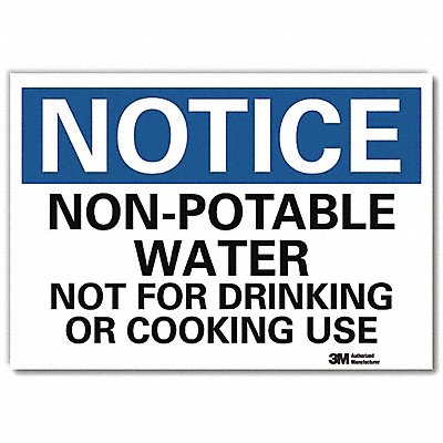 Notice Sign 7 in x 10 in Rflct Sheeting