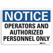 Notice Sign 10 inx14 in Aluminum