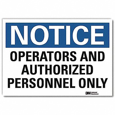 Notice Sign 5inx7in Reflective Sheeting