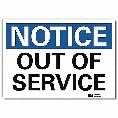 Notice Sign 10inx14in Reflctv Sheeting