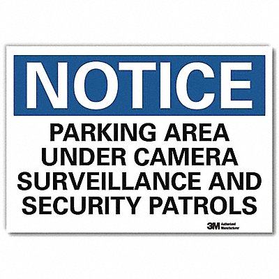 Notice Sign 7inx10in Reflective Sheeting