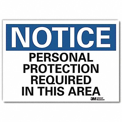 Notice Sign 7inx10in Reflective Sheeting