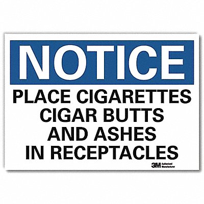 Notice Sign 7inx10in Reflective Sheeting