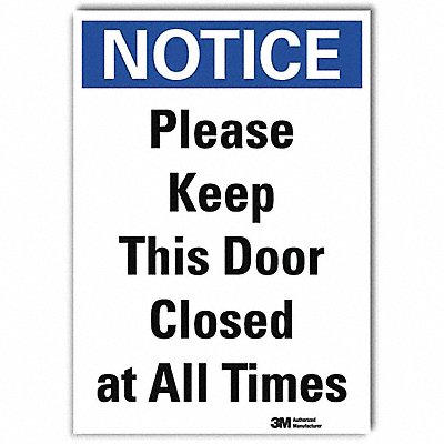 Notice Sign 10inx7in Reflective Sheeting