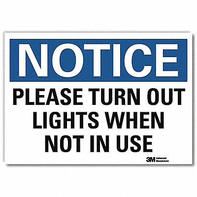 Notice Sign 7inx10in Reflective Sheeting