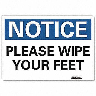Notice Sign 5inx7in Reflective Sheeting