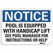 Notice Sign 7 in x 10 in Plastic