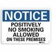 Notice Sign 7 inx10 in Plastic