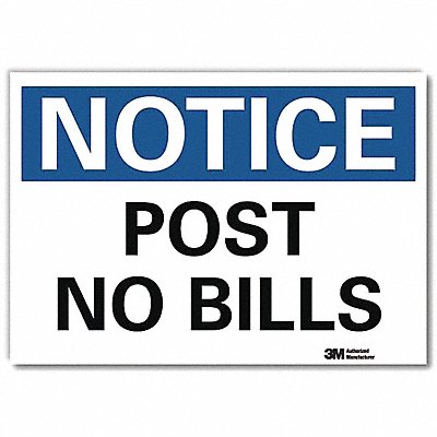 Notice Sign 10x14in Reflective Sheeting
