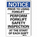 Notice Sign 7inx5in Reflective Sheeting