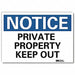 Notice Sign 7 in x 10 in Rflct Sheeting