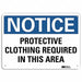 Notice Sign 7 in x 10 in Aluminum