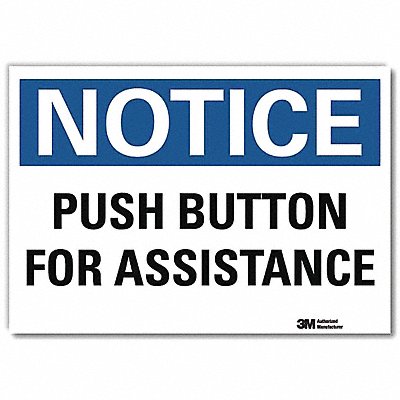 Notice Sign 7inx10in Reflective Sheeting