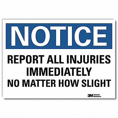 Notice Sign 10inx14in Reflctv Sheeting