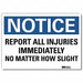 Notice Sign 10inx14in Reflctv Sheeting