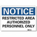 Notice Sign 5inx7in Reflective Sheeting
