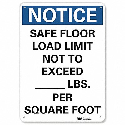 Notice Sign 10 inx7 in Aluminum