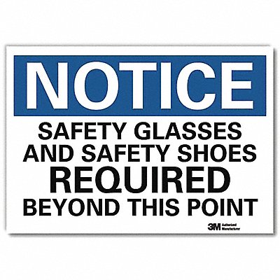 Notice Sign 5inx7in Reflective Sheeting