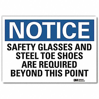 Notice Sign 7inx10in Reflective Sheeting