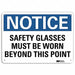 Notice Sign 10 inx14 in Aluminum