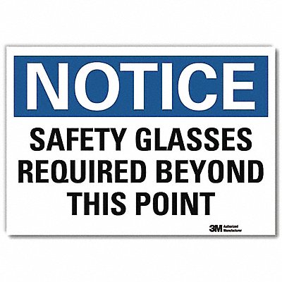Notice Sign 5inx7in Reflective Sheeting