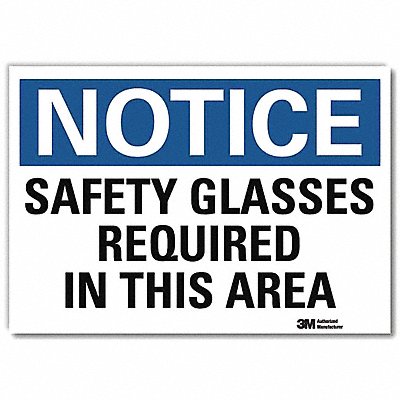 Notice Sign 5inx7in Reflective Sheeting