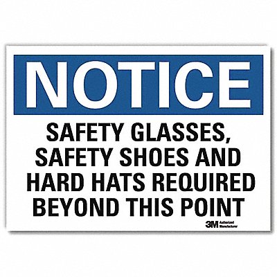 Notice Sign 10inx14in Reflctv Sheeting