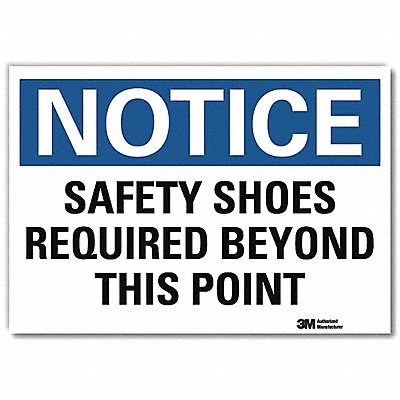 Notice Sign 7 in x 10 in Rflct Sheeting