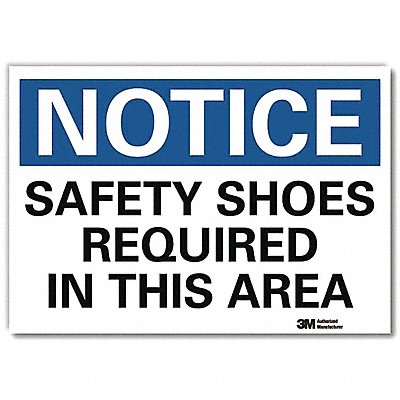 Notice Sign 7 in x 10 in Rflct Sheeting