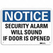 Notice Sign 7 in x 10 in Plastic