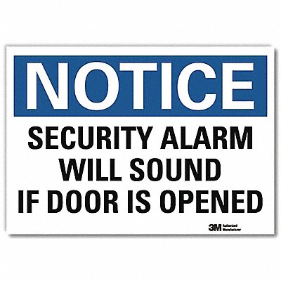 Notice Sign 7inx10in Reflective Sheeting
