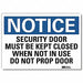 Notice Sign 10x14in Reflective Sheeting
