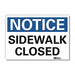K3078 Rflct Pedestrian Traffic Lbl 5x7in Alum