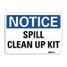 Notice Sign 7 in x 10 in Plastic