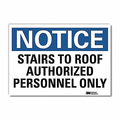Notice Sign 10inx14in Reflctv Sheeting