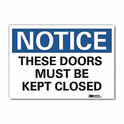 Notice Sign 7inx10in Reflective Sheeting